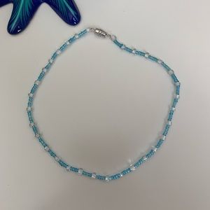 Blue choker necklace!!